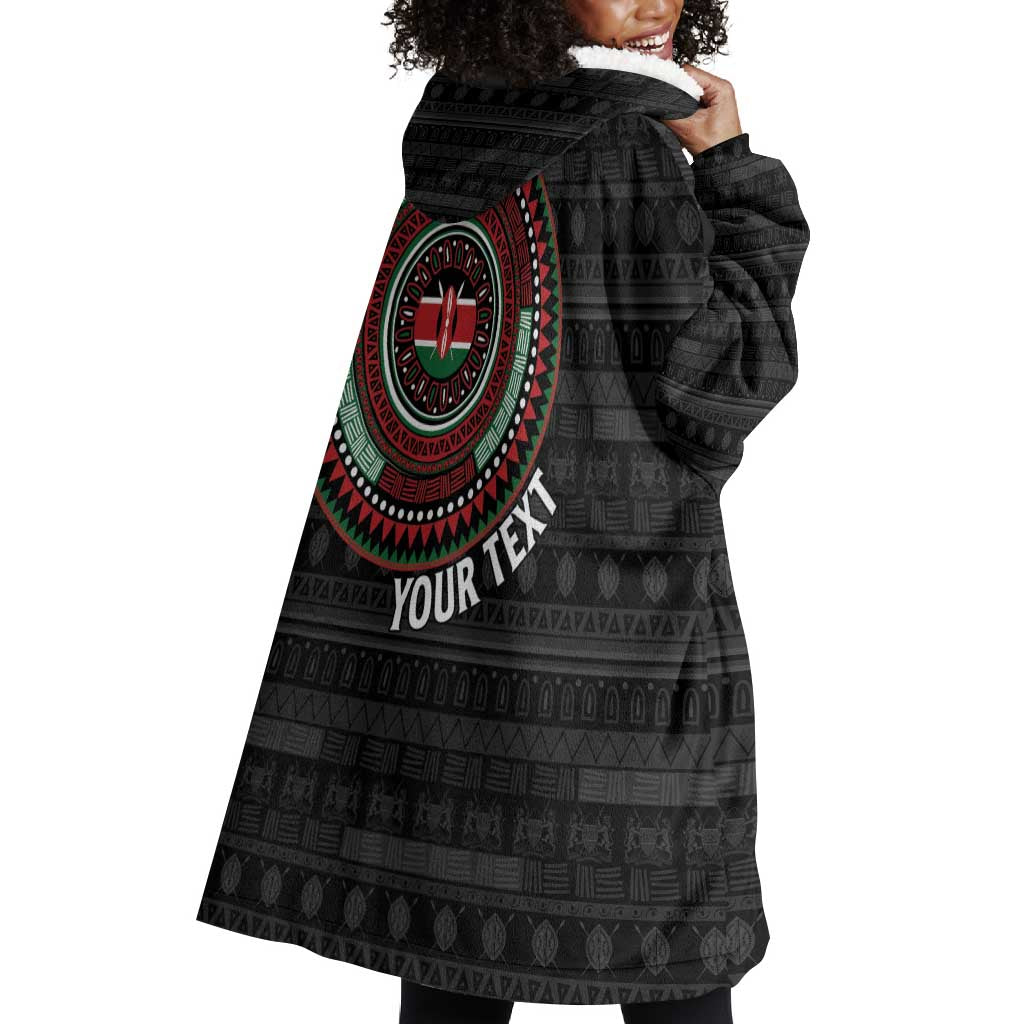 Personalised Kenya African Tribal Pattern Wearable Blanket Hoodie Chest Arm Tattoo LT15