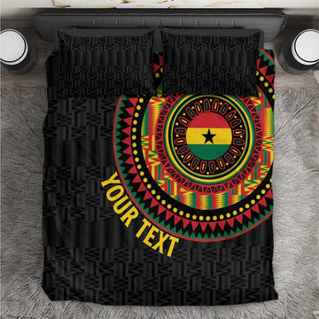 Personalised Ghana African Tribal Mix Kente Patterns Bedding Set Chest Arm Tattoo LT15
