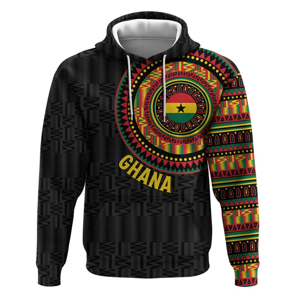 Personalised Ghana Hoodie African Tribal Mix Kente Patterns LT15