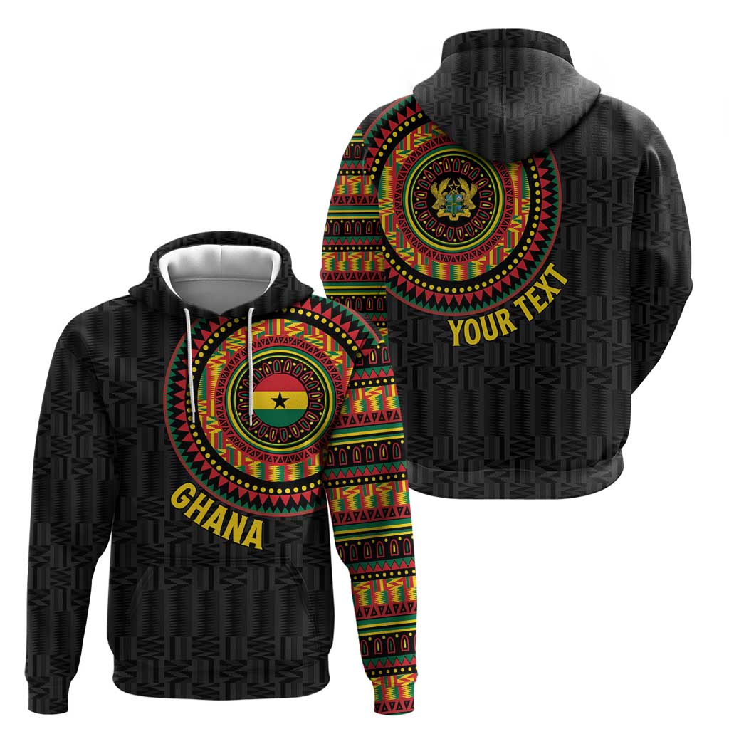 Personalised Ghana Hoodie African Tribal Mix Kente Patterns LT15