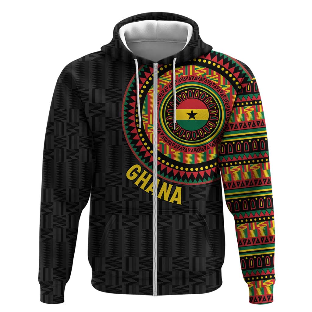 Personalised Ghana Hoodie African Tribal Mix Kente Patterns LT15