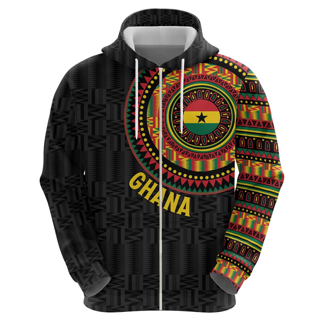 Personalised Ghana Hoodie African Tribal Mix Kente Patterns LT15