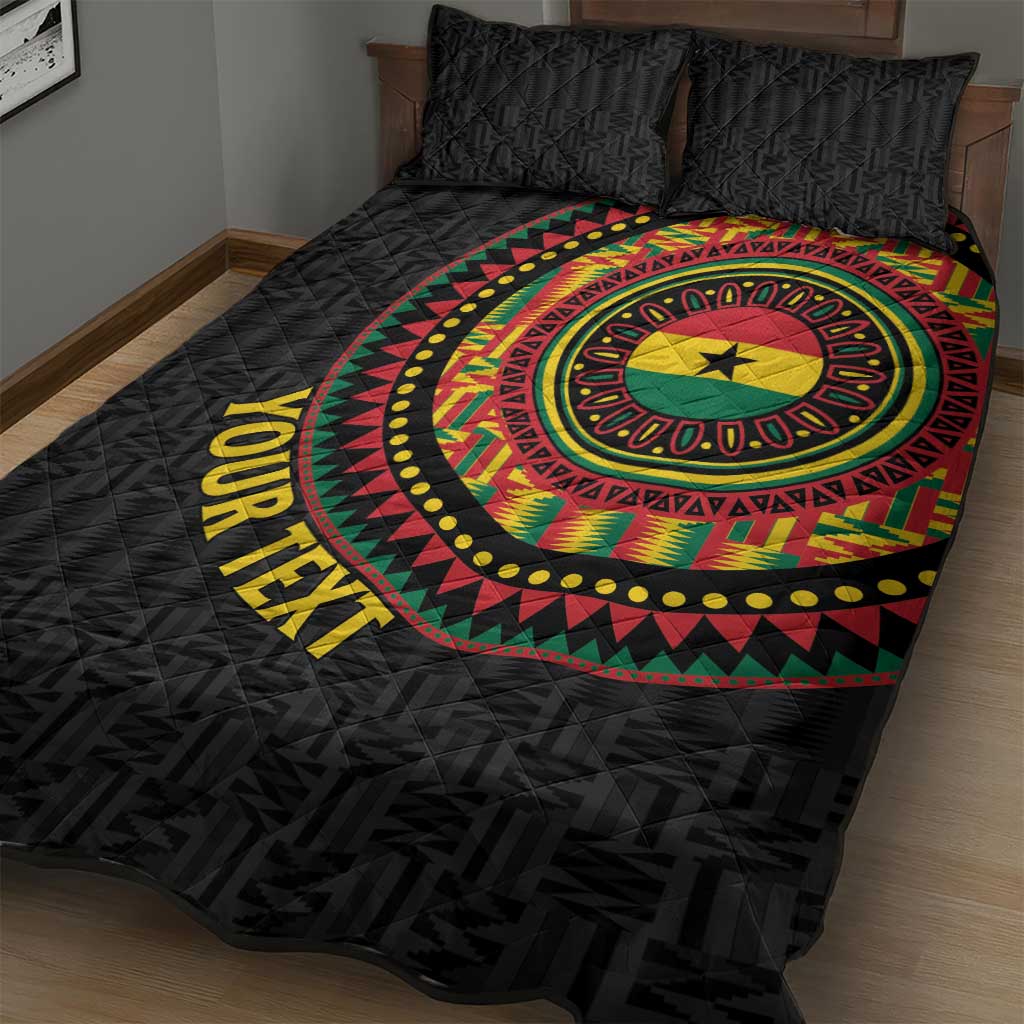 Personalised Ghana African Tribal Mix Kente Patterns Quilt Bed Set Chest Arm Tattoo LT15