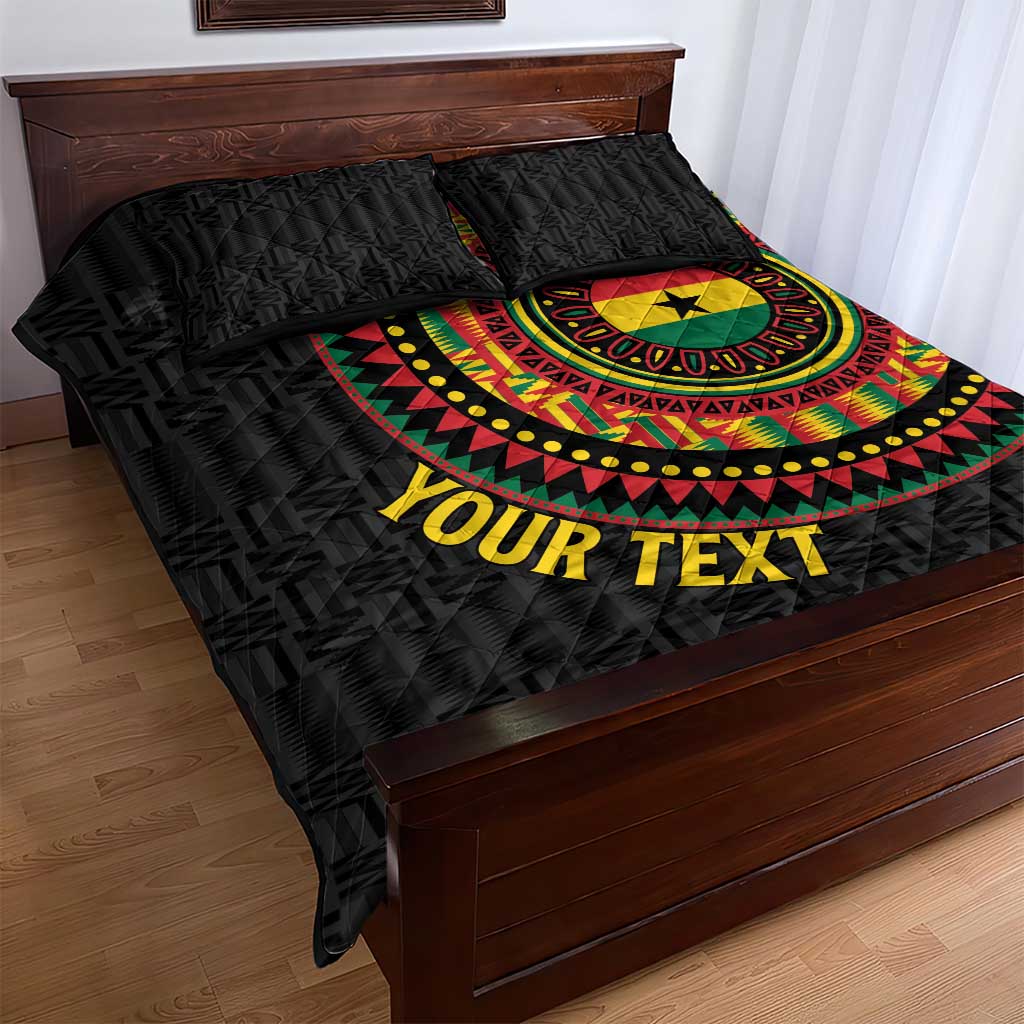 Personalised Ghana African Tribal Mix Kente Patterns Quilt Bed Set Chest Arm Tattoo LT15