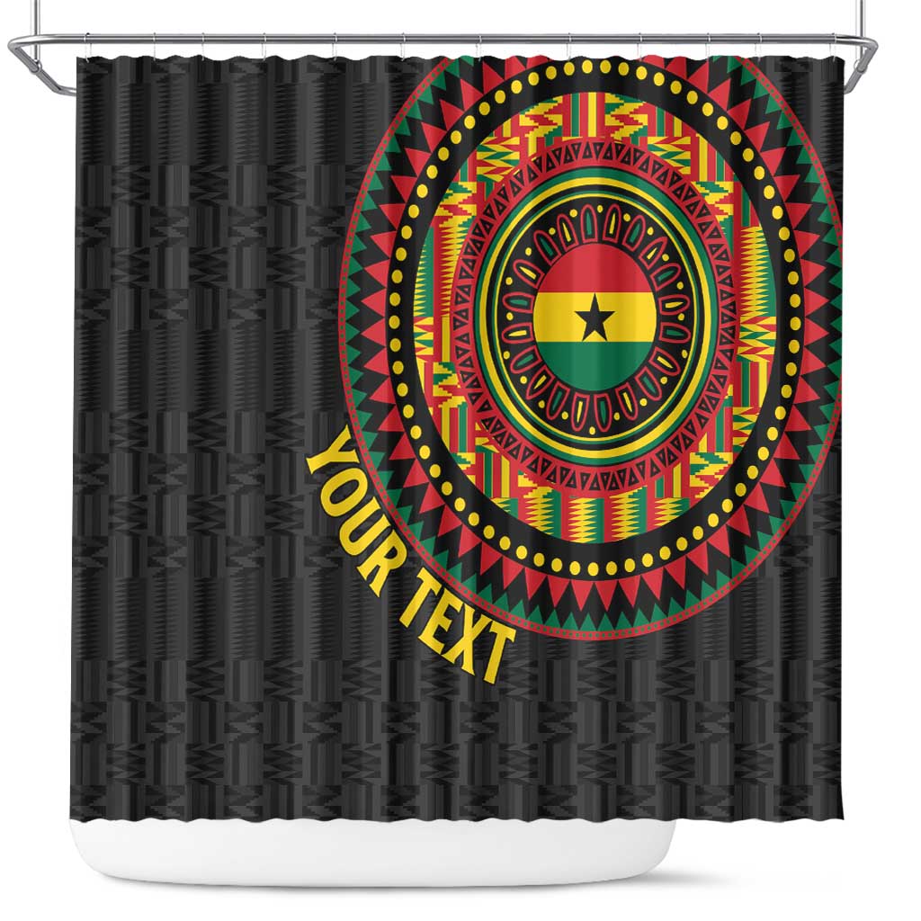 Personalised Ghana Shower Curtain African Tribal Mix Kente Patterns LT15