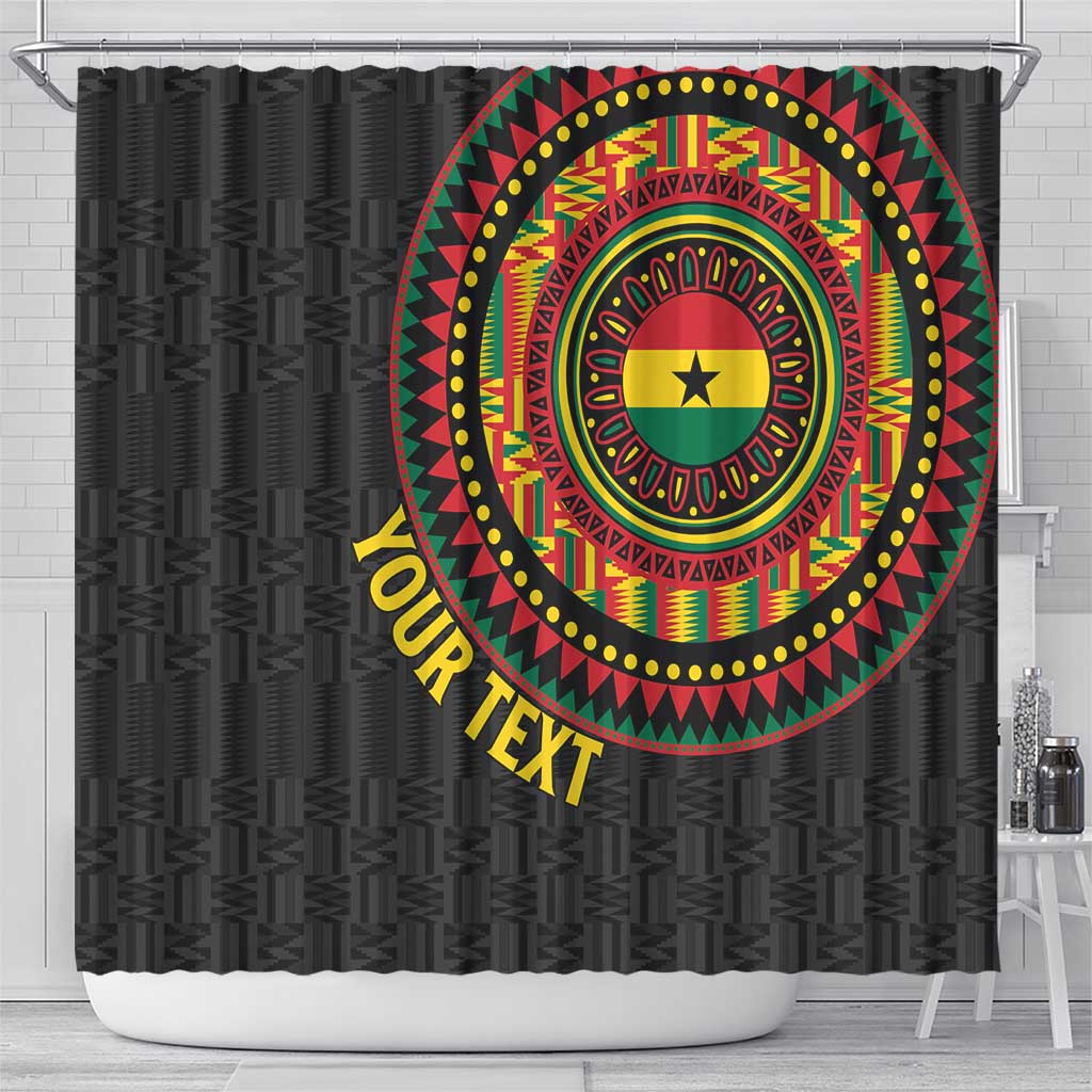 Personalised Ghana Shower Curtain African Tribal Mix Kente Patterns LT15