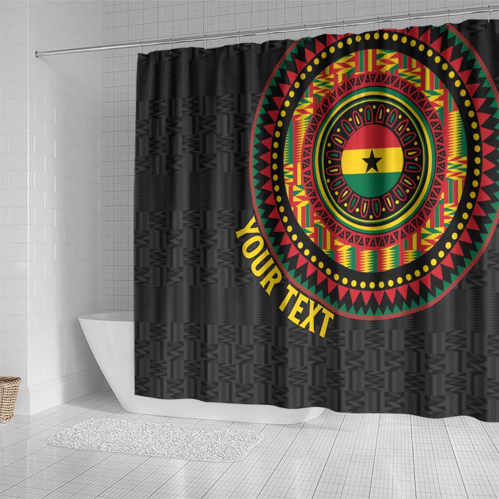 Personalised Ghana Shower Curtain African Tribal Mix Kente Patterns LT15