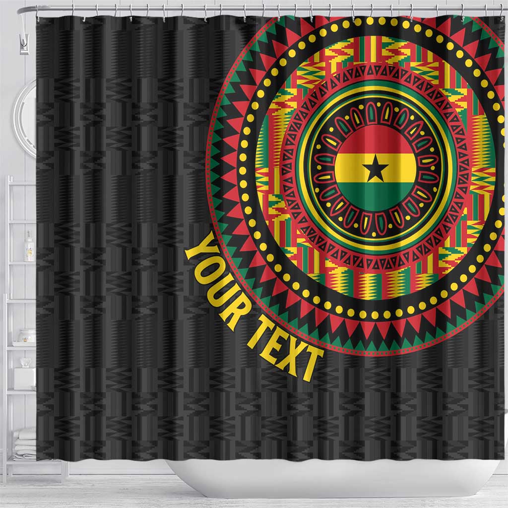 Personalised Ghana Shower Curtain African Tribal Mix Kente Patterns LT15