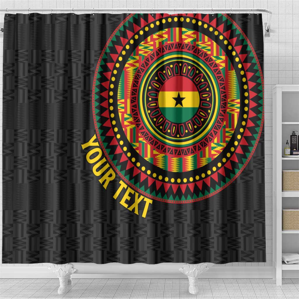 Personalised Ghana Shower Curtain African Tribal Mix Kente Patterns LT15