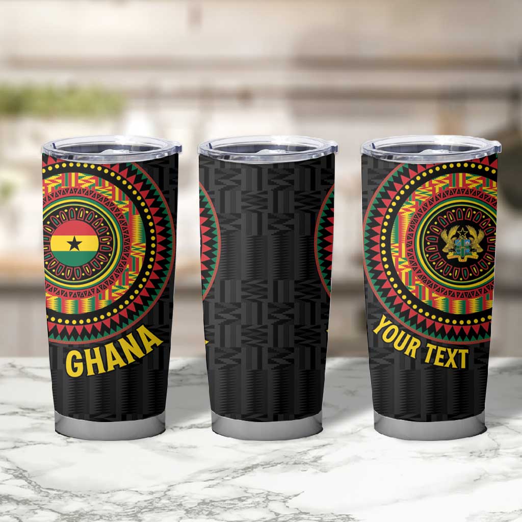 Personalised Ghana African Tribal Mix Kente Patterns Tumbler Cup Chest Arm Tattoo LT15