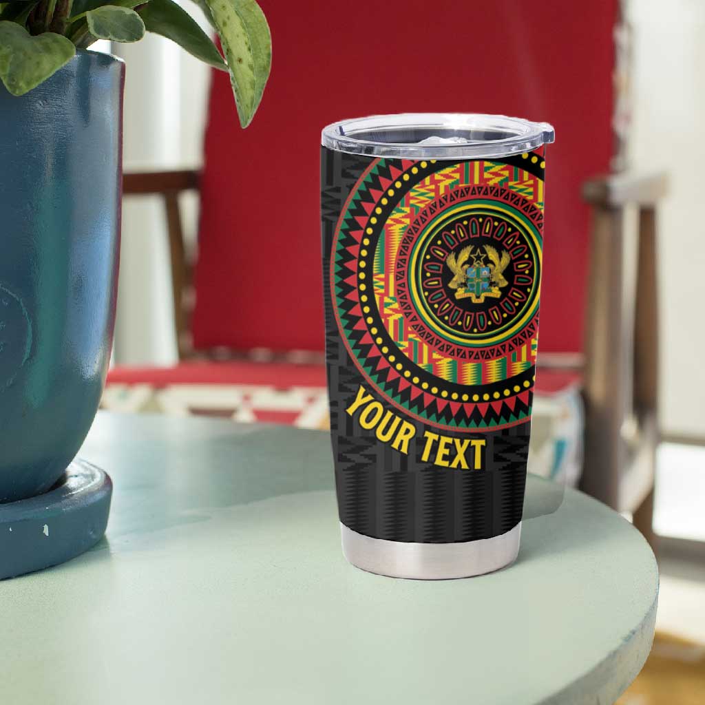 Personalised Ghana African Tribal Mix Kente Patterns Tumbler Cup Chest Arm Tattoo LT15