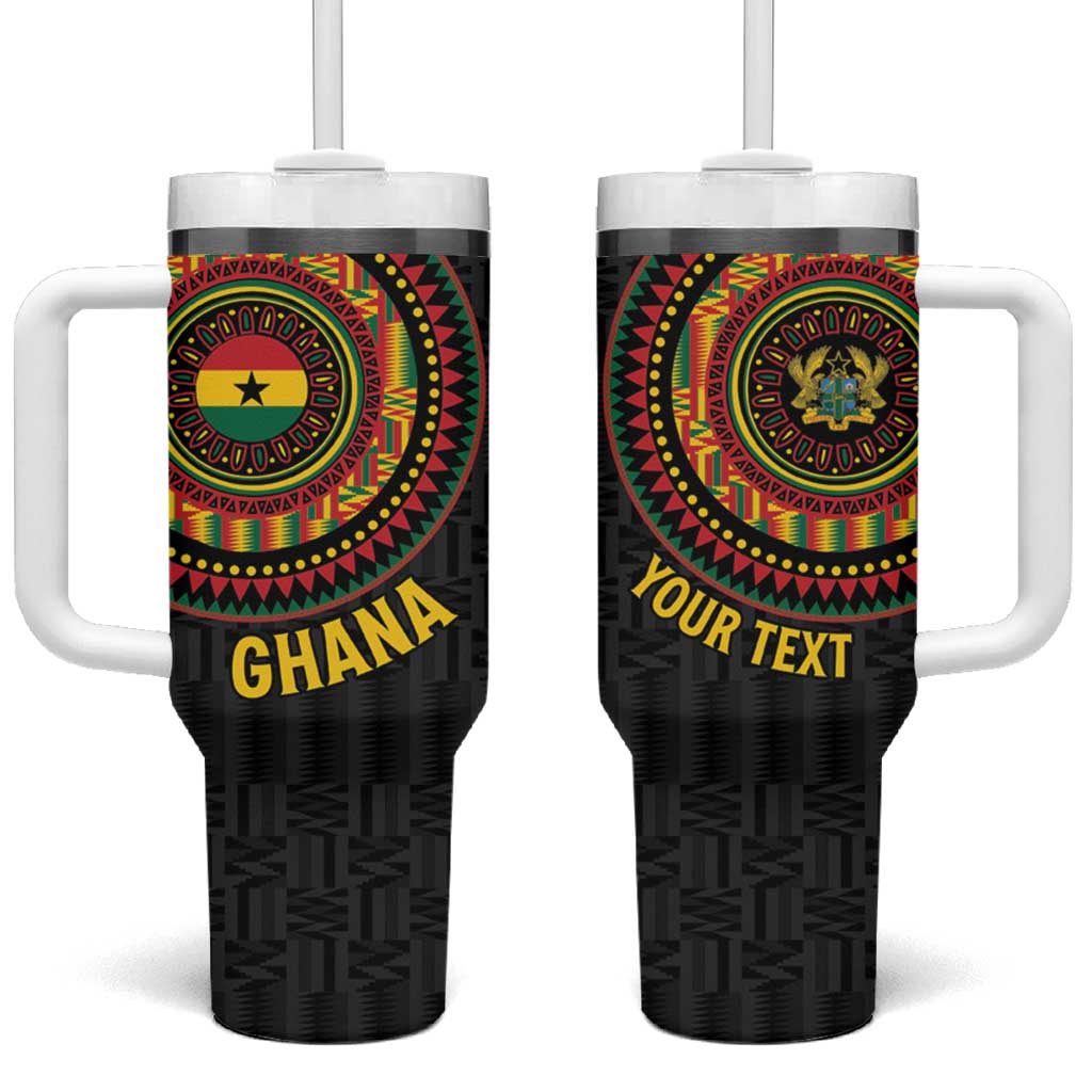 Personalised Ghana African Tribal Mix Kente Patterns Tumbler With Handle Chest Arm Tattoo LT15