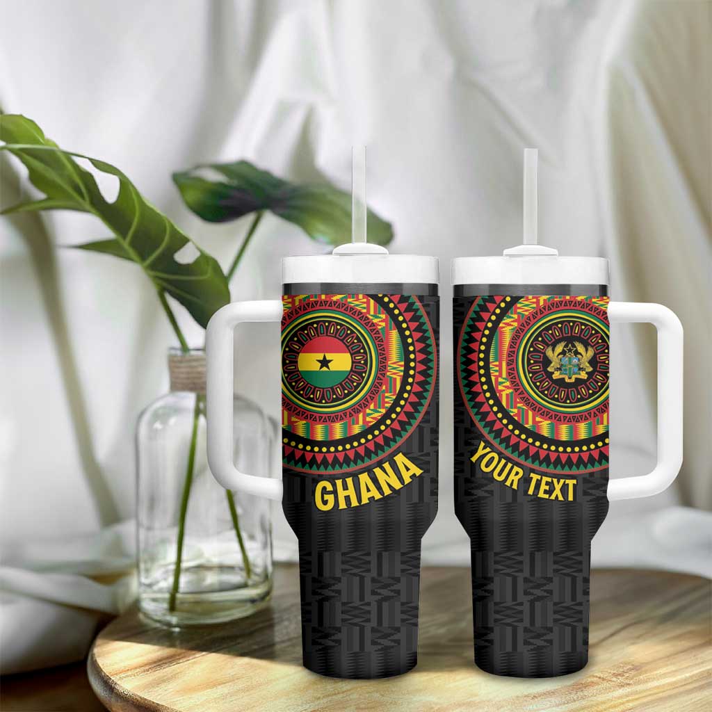 Personalised Ghana African Tribal Mix Kente Patterns Tumbler With Handle Chest Arm Tattoo LT15