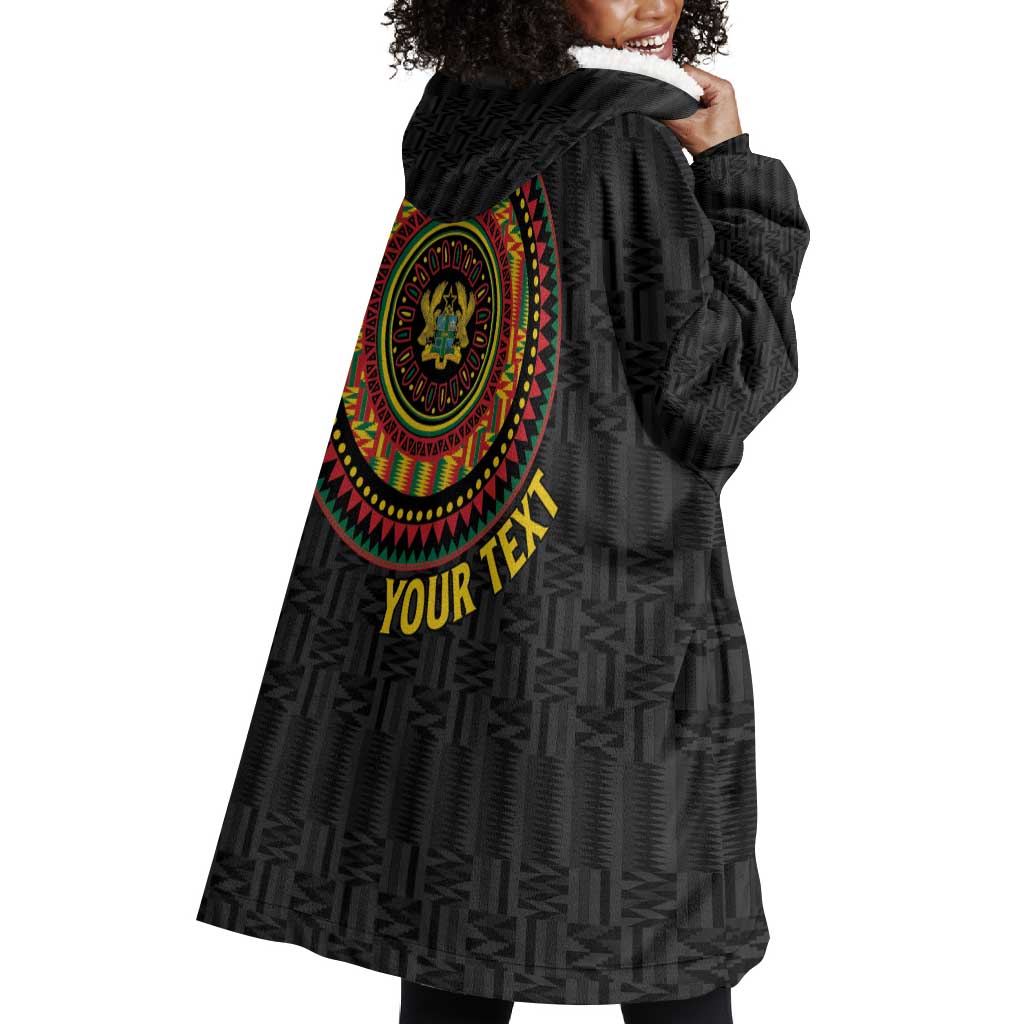 Personalised Ghana African Tribal Mix Kente Patterns Wearable Blanket Hoodie Chest Arm Tattoo LT15
