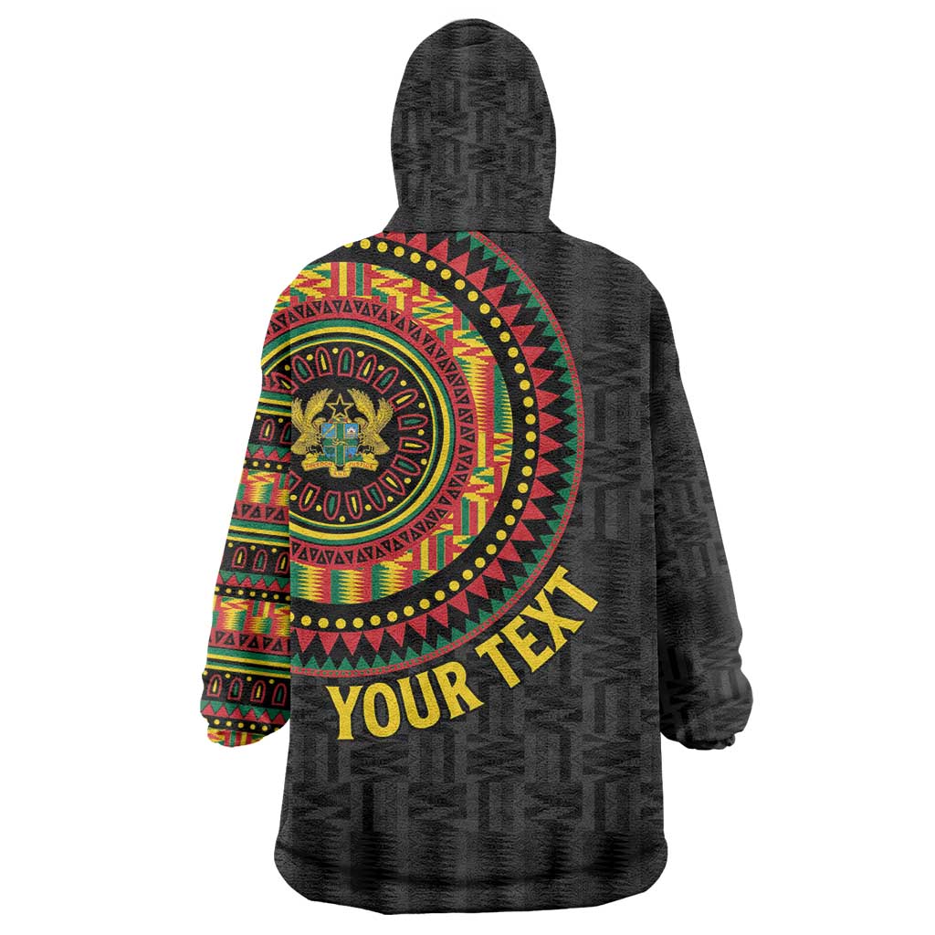 Personalised Ghana African Tribal Mix Kente Patterns Wearable Blanket Hoodie Chest Arm Tattoo LT15