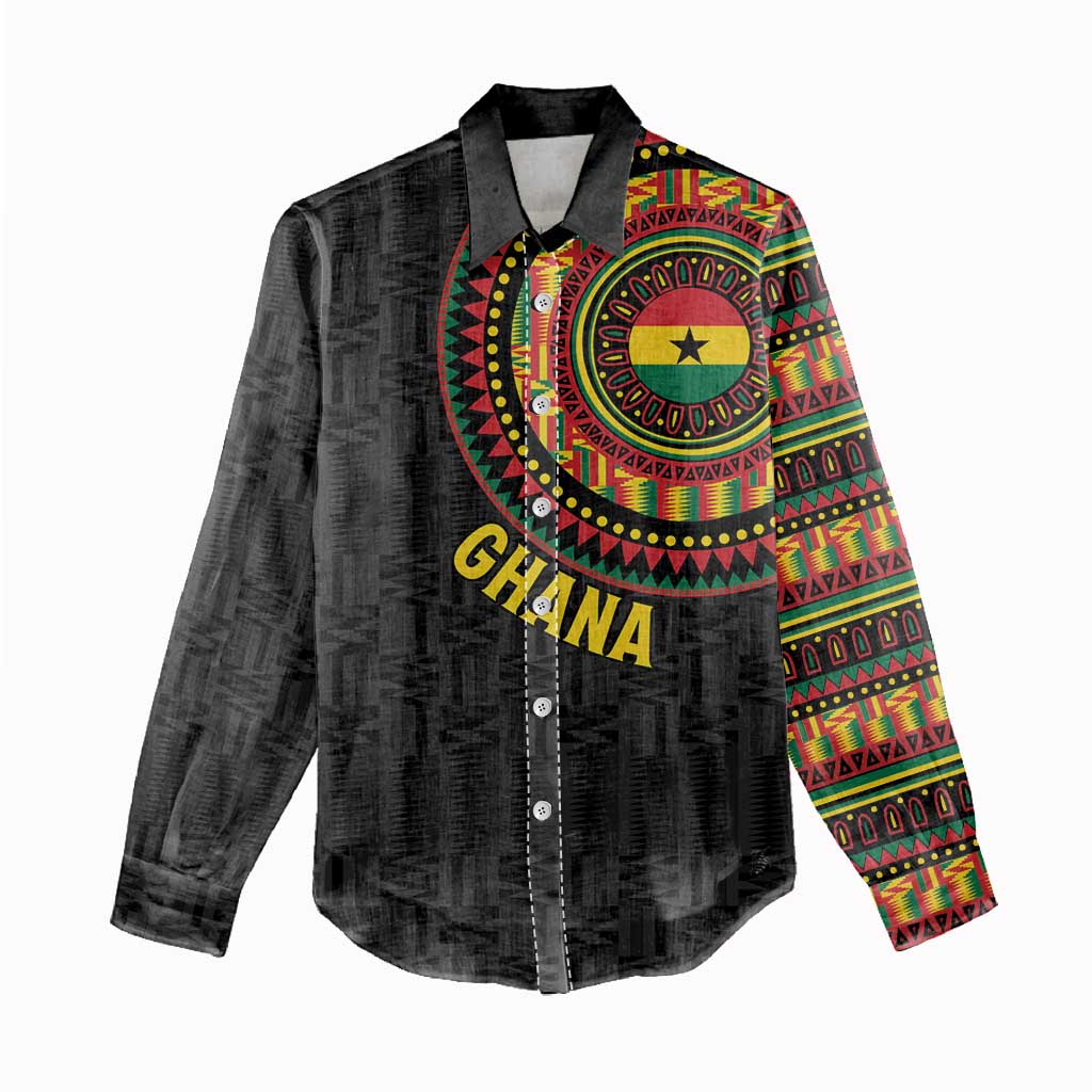 Personalised Ghana African Tribal Mix Kente Patterns Women Casual Shirt Chest Arm Tattoo LT15
