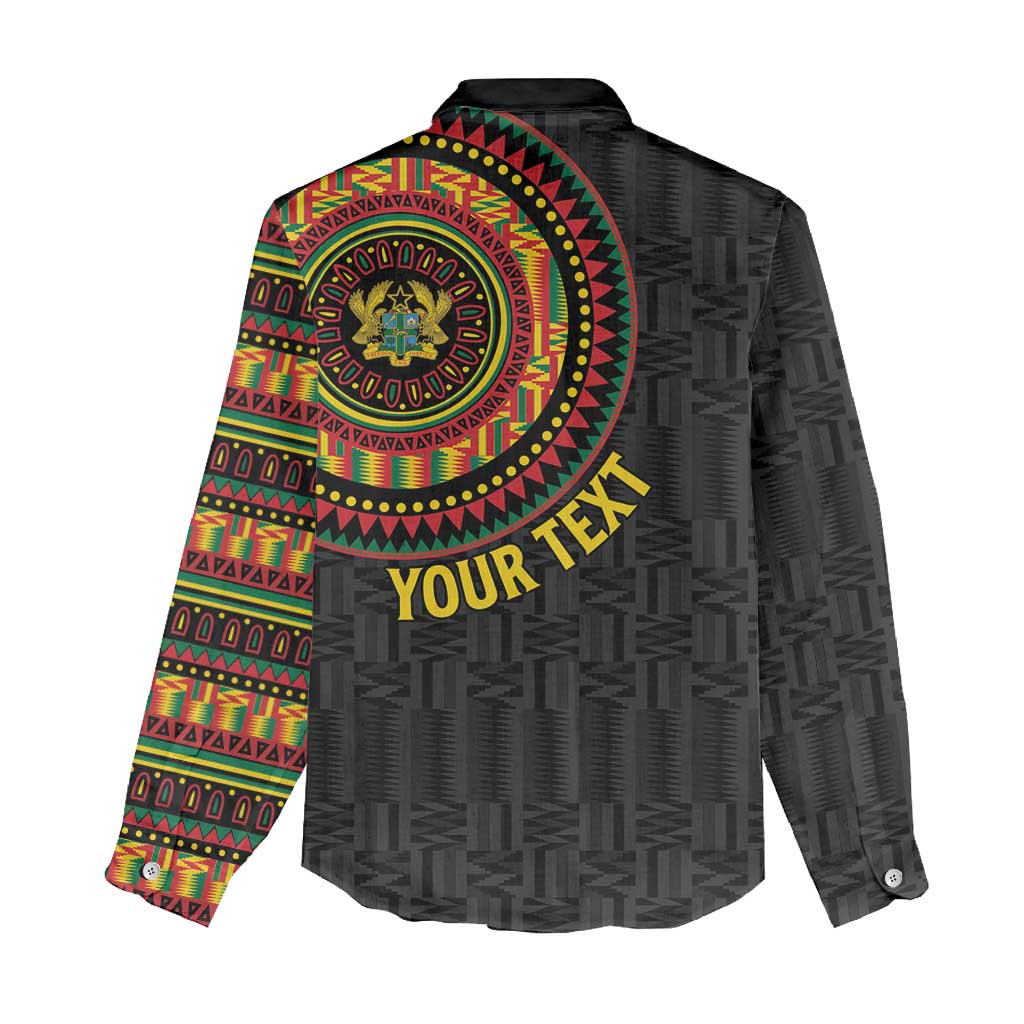 Personalised Ghana African Tribal Mix Kente Patterns Women Casual Shirt Chest Arm Tattoo LT15