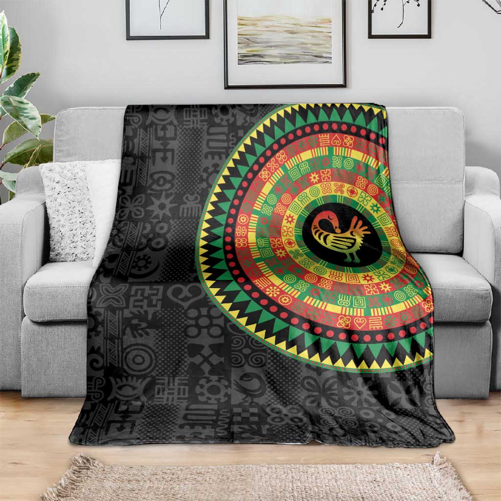 African Sankofa Bird Blanket Adinkra Symbols - Chest Arm Tattoo LT15