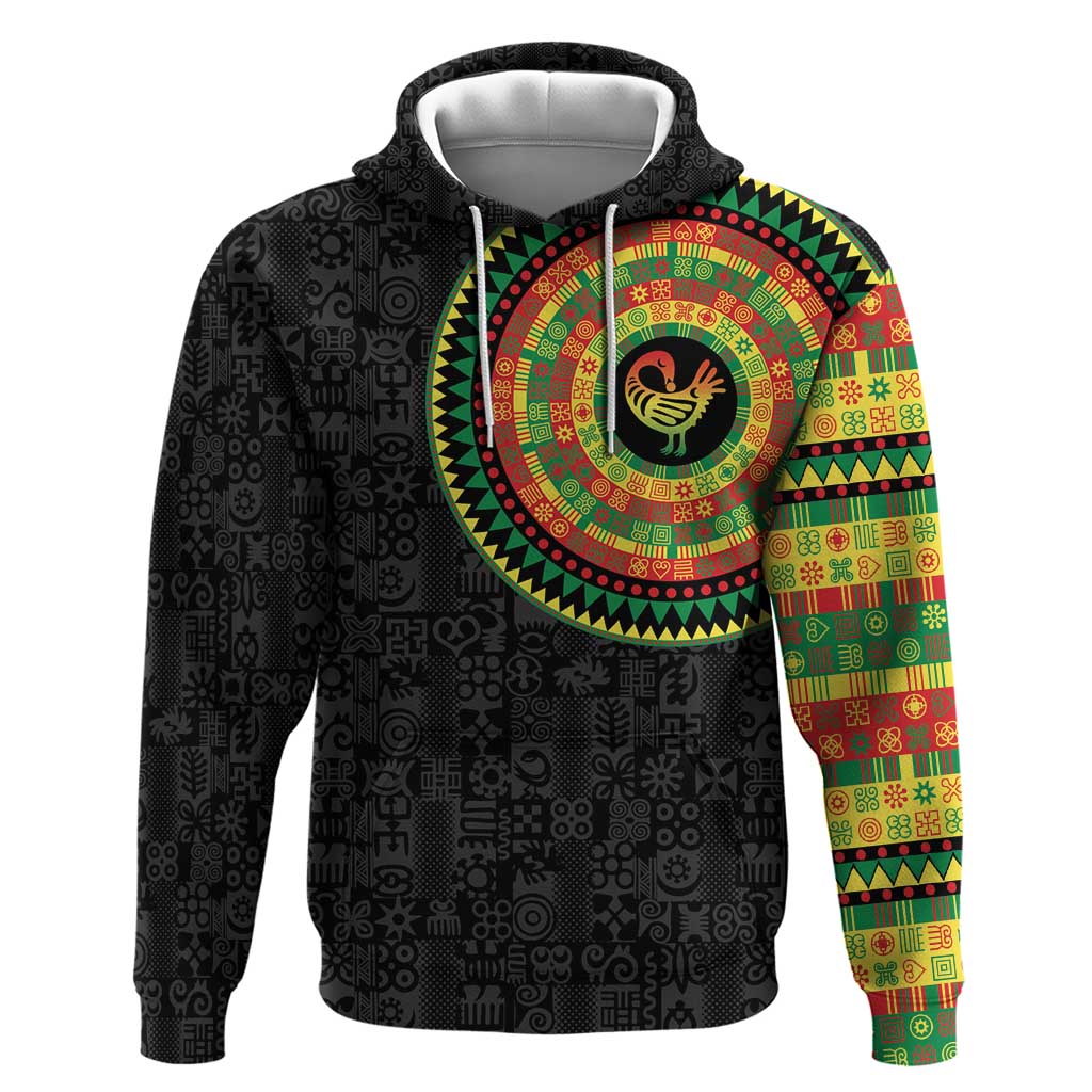 Sankofa Bird Adinkra Symbols Hoodie African Culture LT15