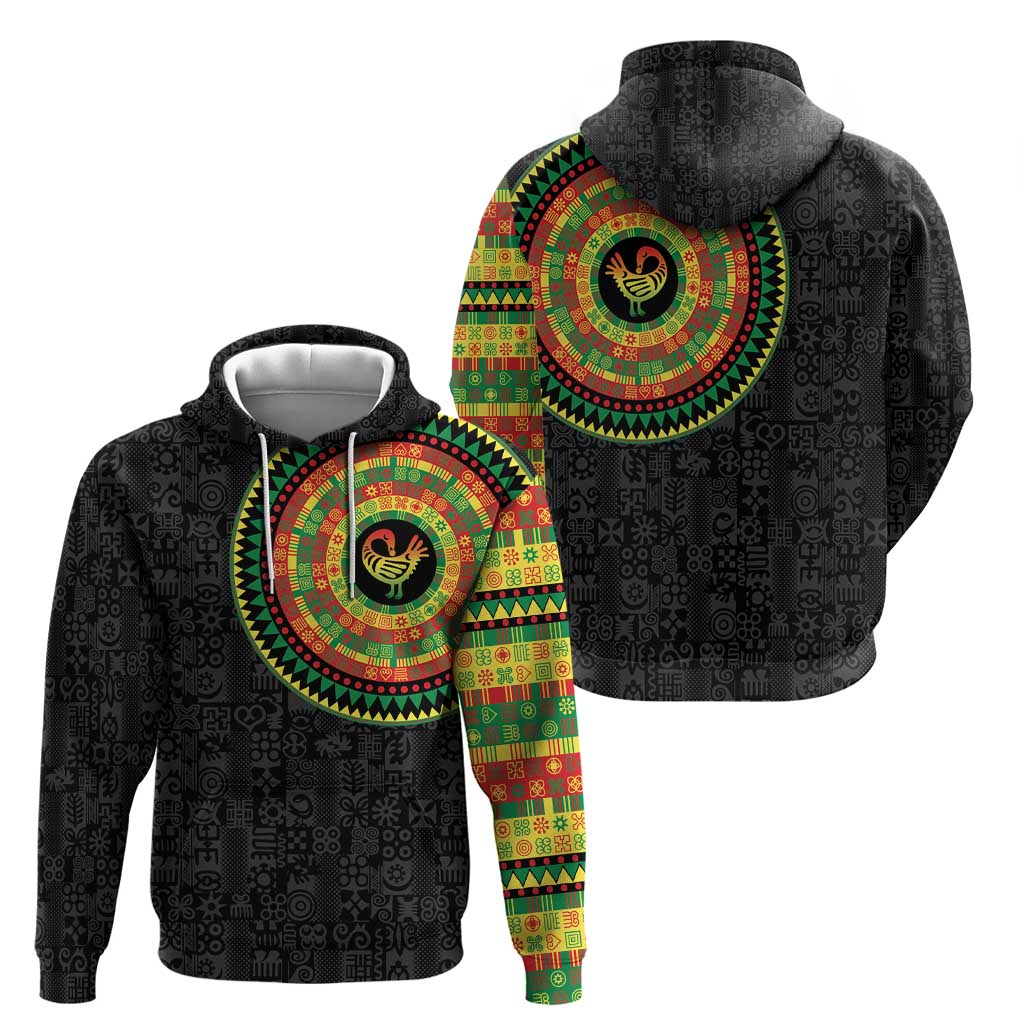 Sankofa Bird Adinkra Symbols Hoodie African Culture LT15