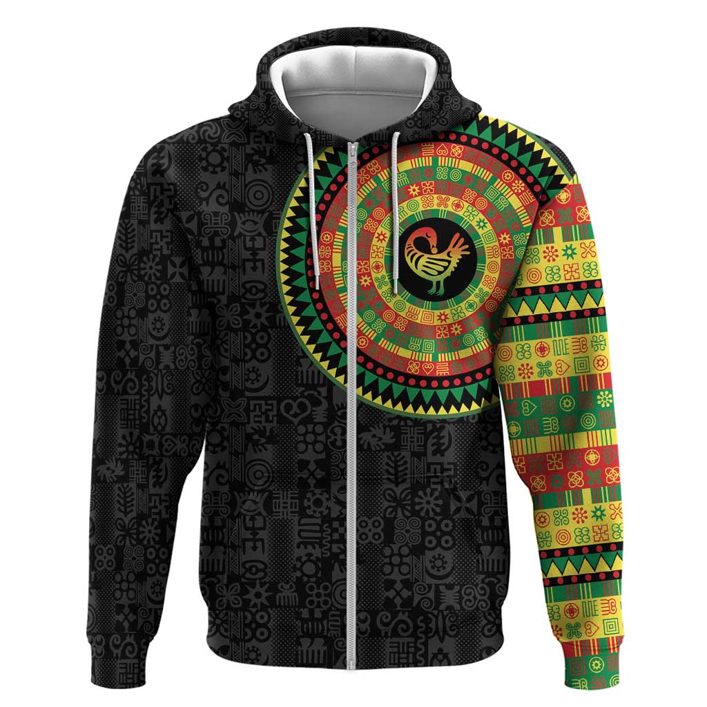 Sankofa Bird Adinkra Symbols Hoodie African Culture LT15