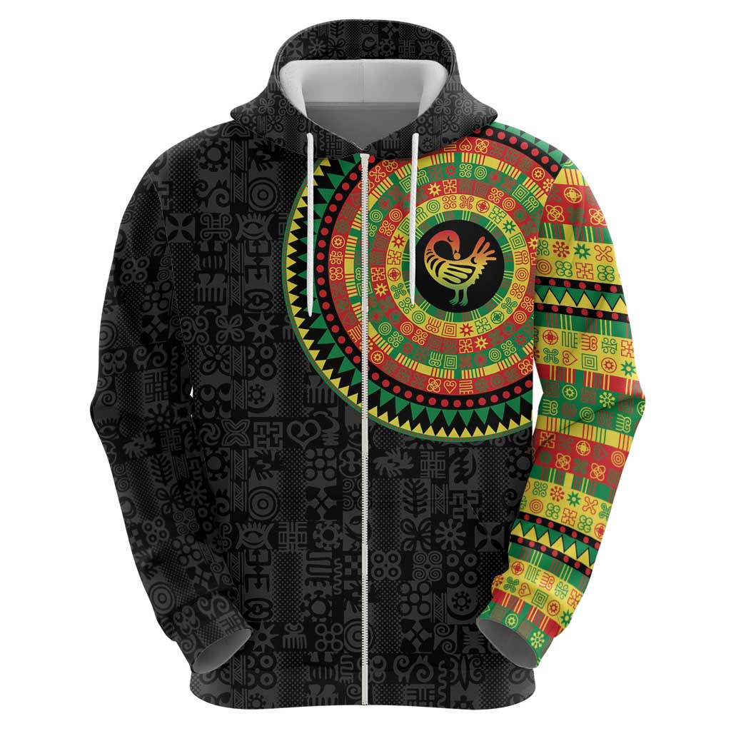 Sankofa Bird Adinkra Symbols Hoodie African Culture LT15