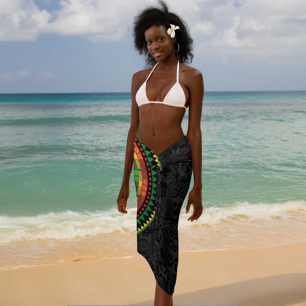 African Sankofa Bird Sarong Adinkra Symbols - Chest Arm Tattoo LT15