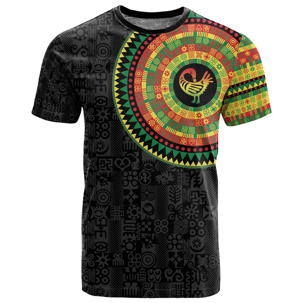 African Sankofa Bird T shirt Adinkra Symbols - Chest Arm Tattoo LT15