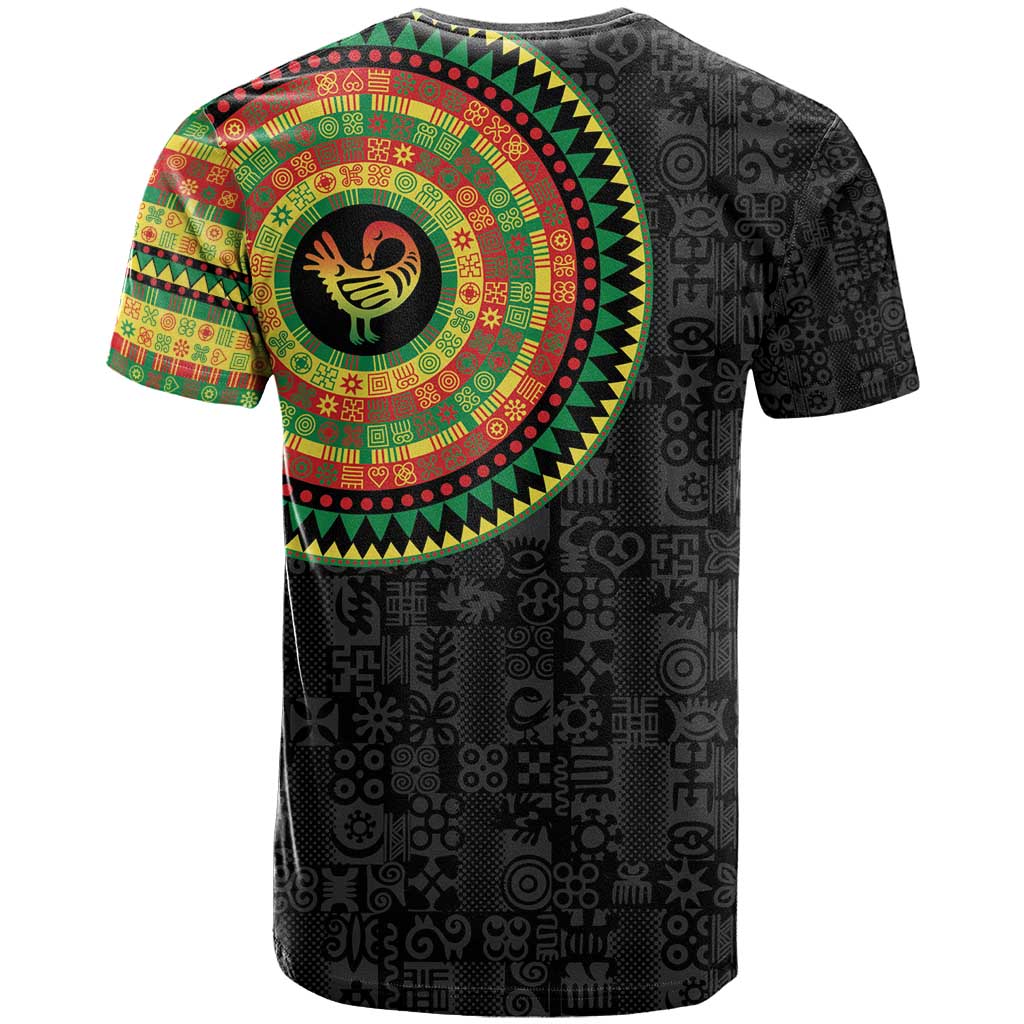 African Sankofa Bird T shirt Adinkra Symbols - Chest Arm Tattoo LT15