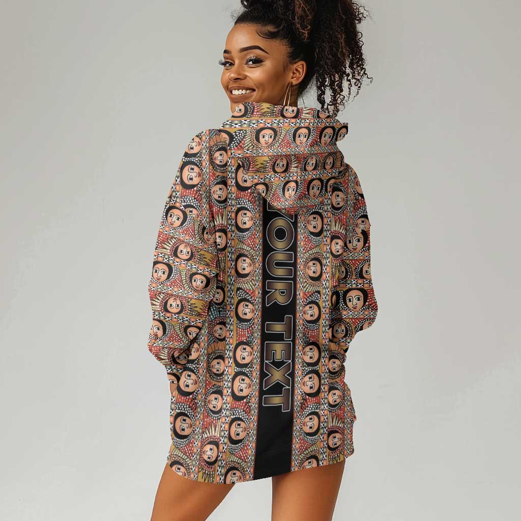 Personalized Ethiopia Hoodie Dress Ethiopian Tewahedo Angel Orthodox Black Color LT15