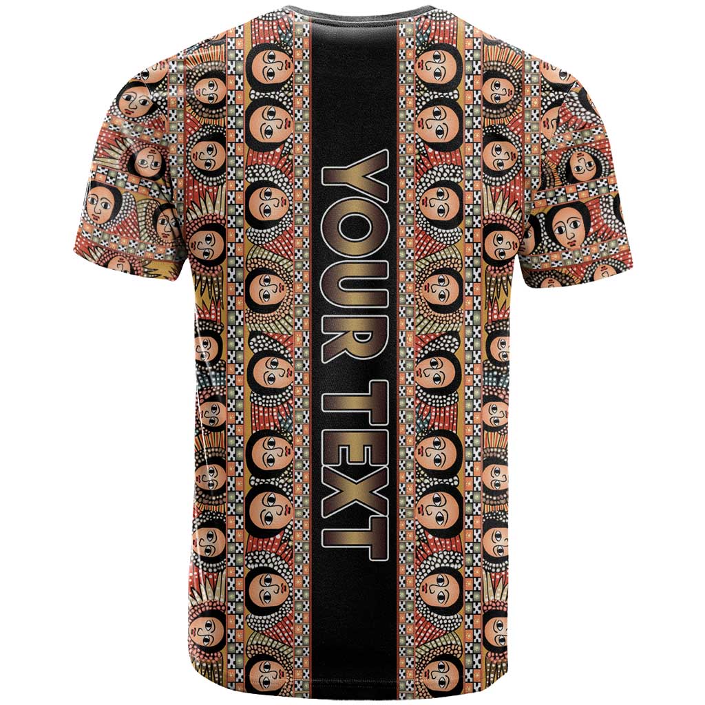 Personalized Ethiopia T shirt Ethiopian Tewahedo Angel Orthodox Black Color LT15