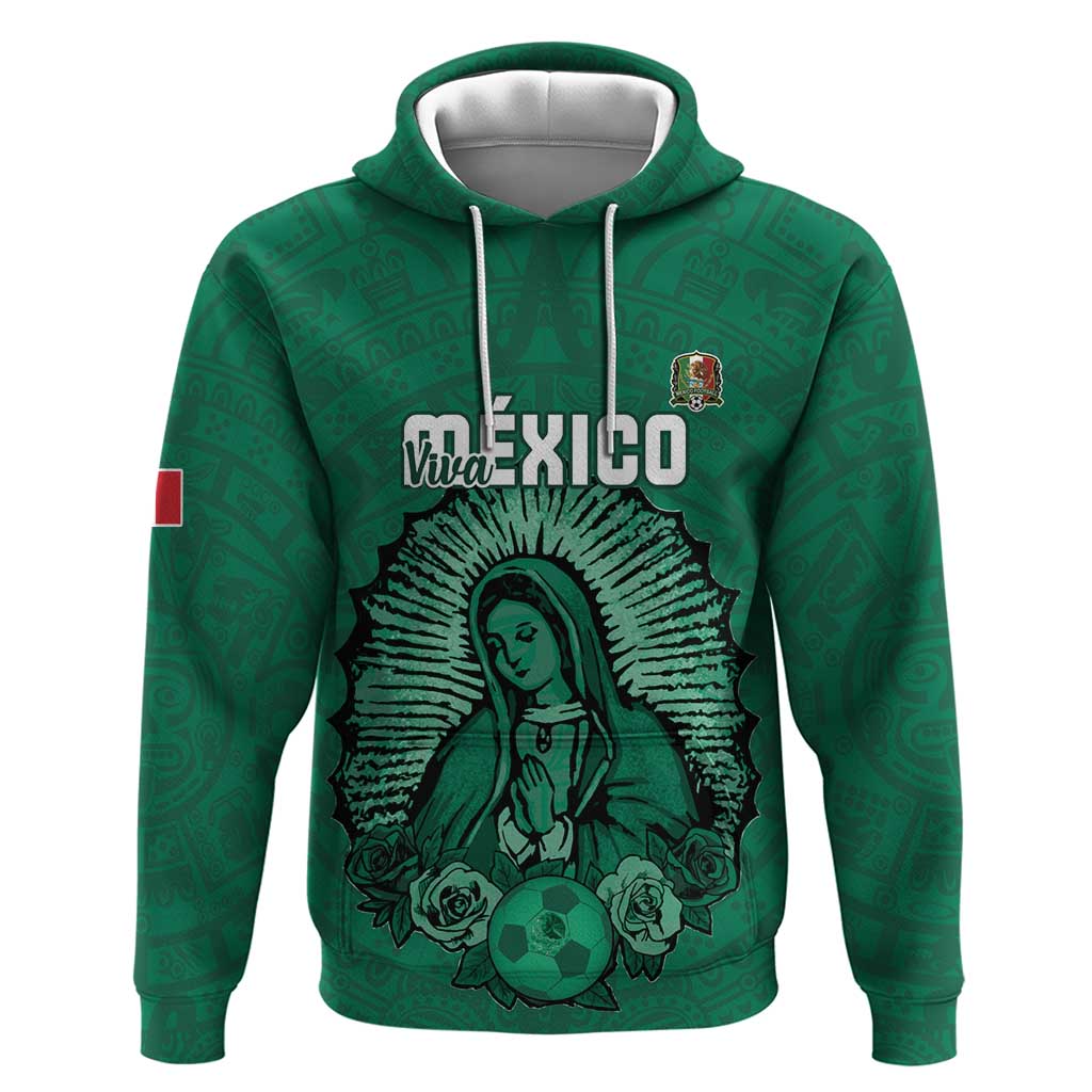 Custom Mexico Guadalupe Football Hoodie Viva Mexico LT15