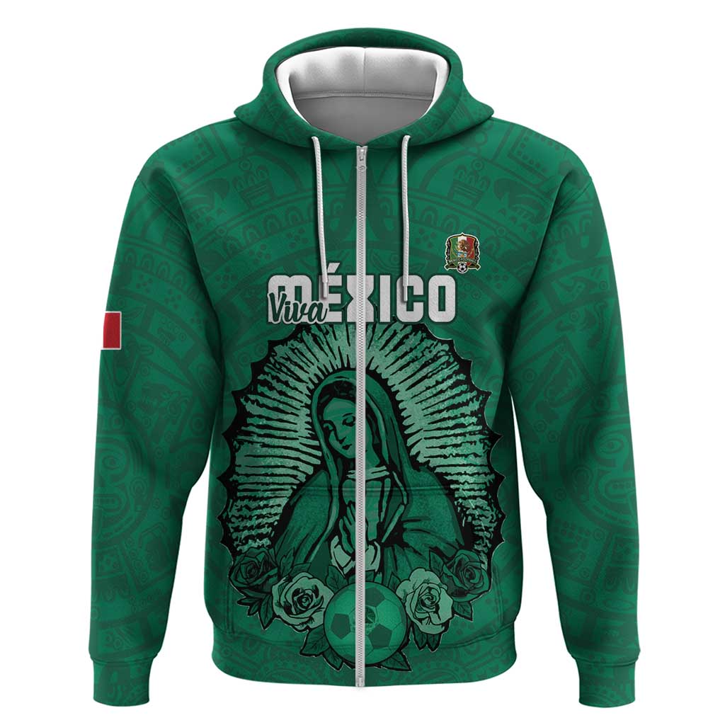 Custom Mexico Guadalupe Football Hoodie Viva Mexico LT15