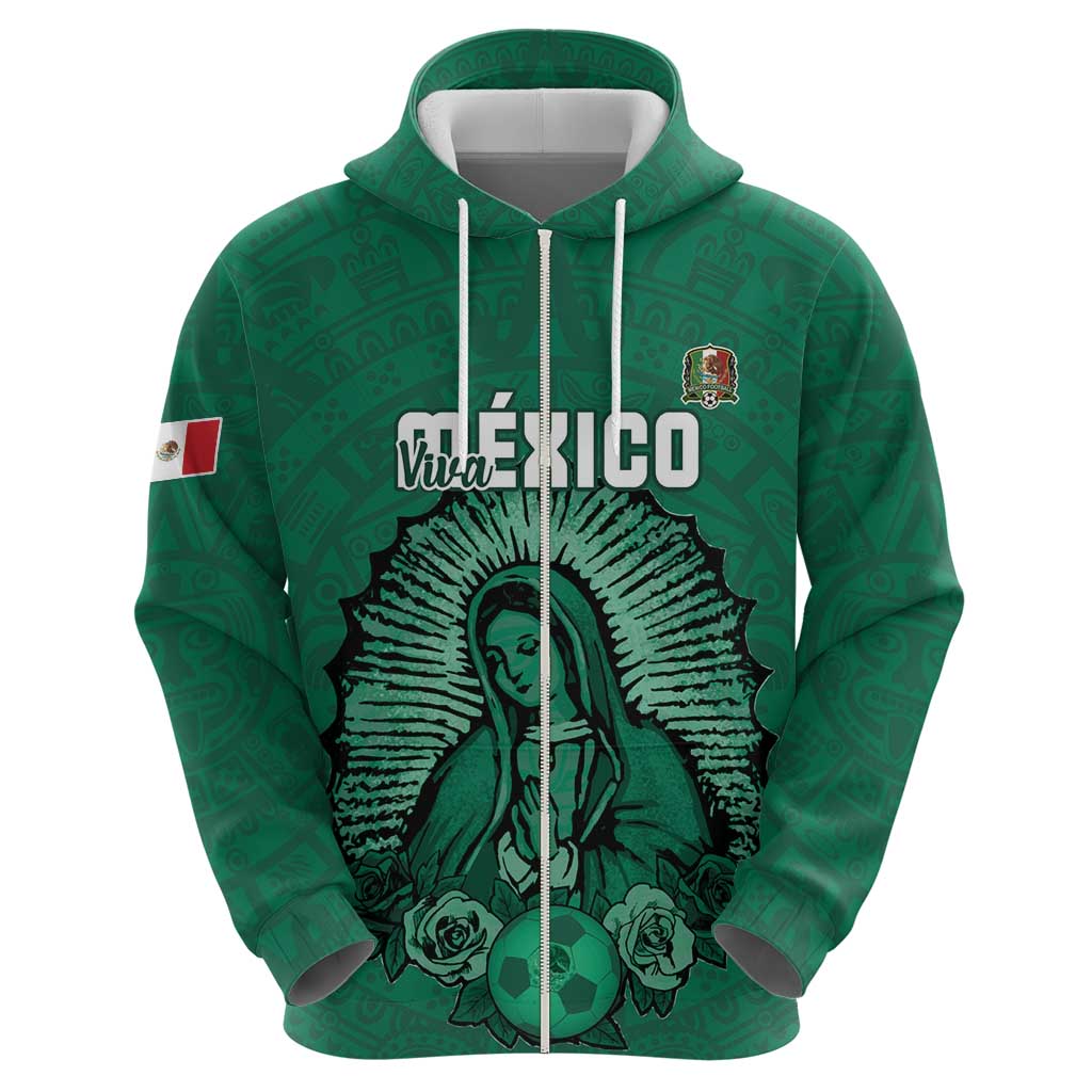 Custom Mexico Guadalupe Football Hoodie Viva Mexico LT15