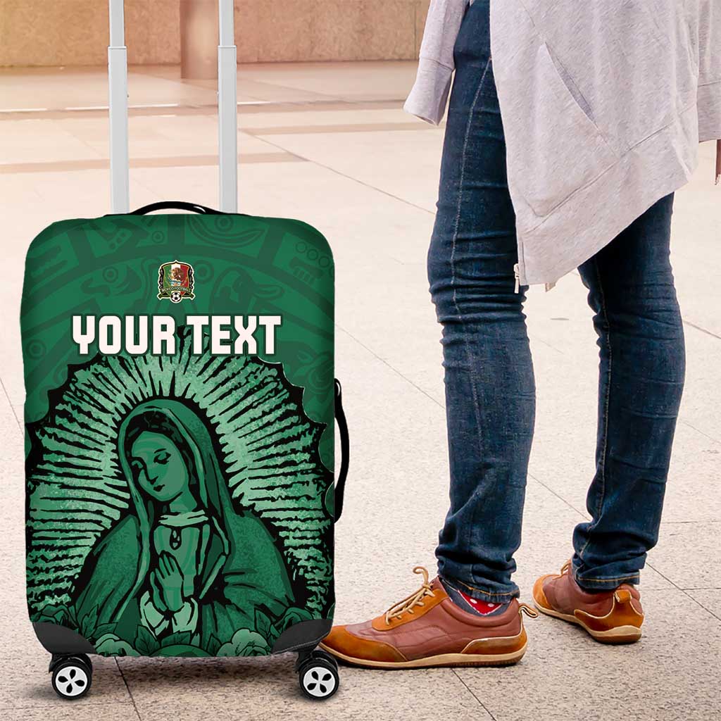 Custom Mexico Guadalupe Football Luggage Cover Viva Mexico LT15