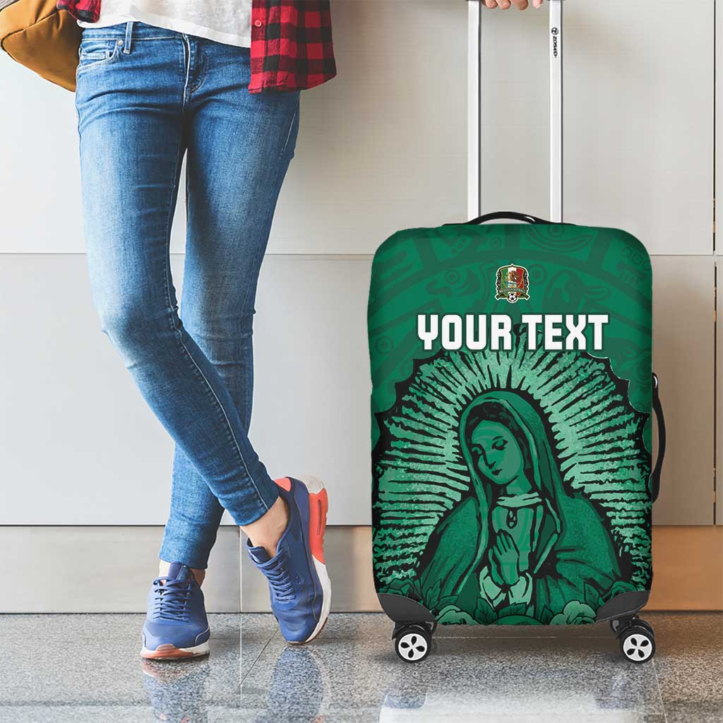 Custom Mexico Guadalupe Football Luggage Cover Viva Mexico LT15