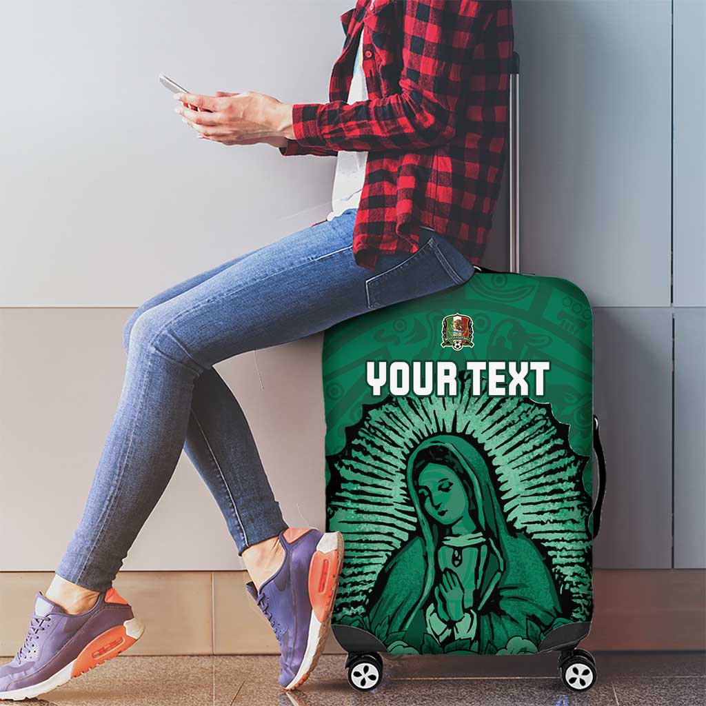 Custom Mexico Guadalupe Football Luggage Cover Viva Mexico LT15