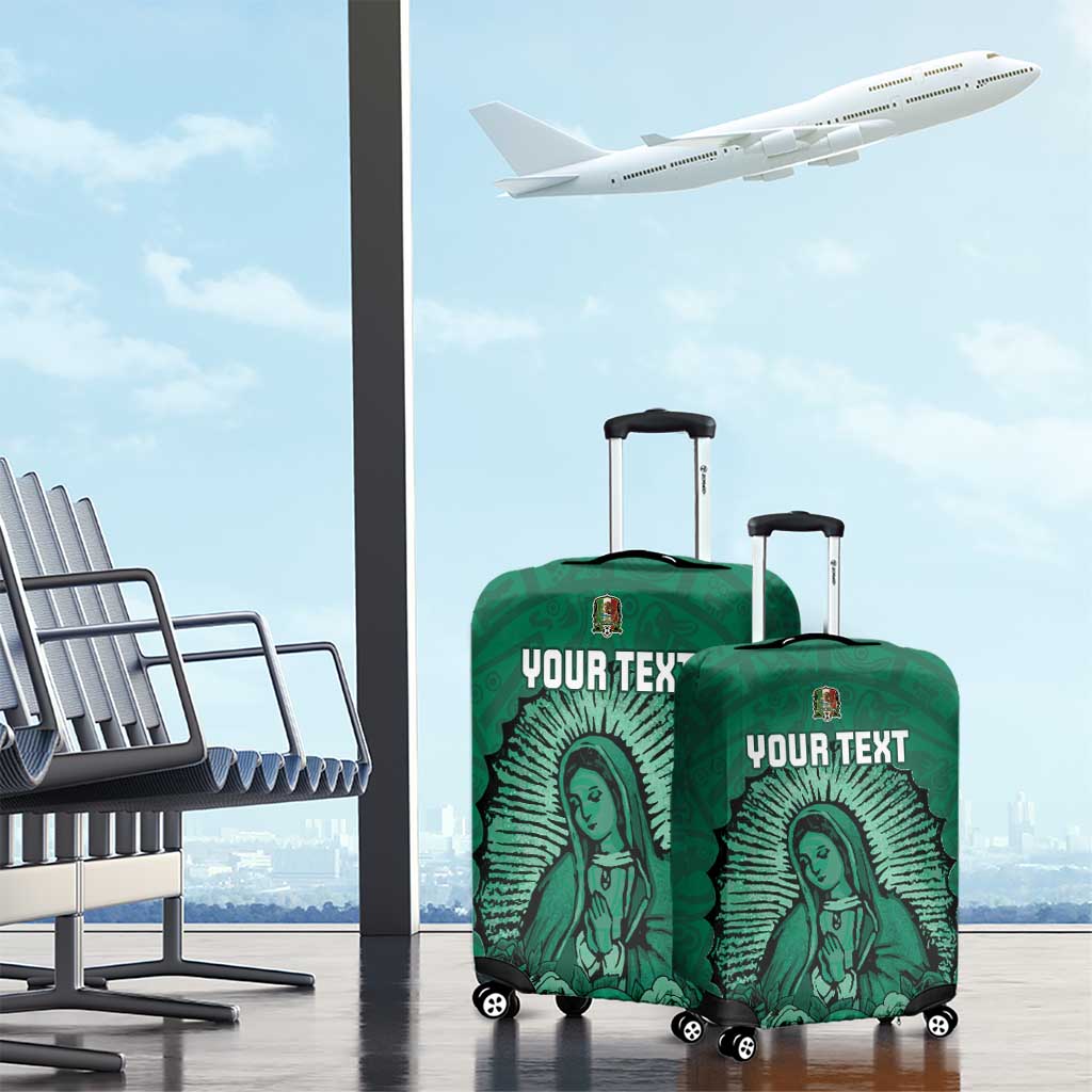 Custom Mexico Guadalupe Football Luggage Cover Viva Mexico LT15