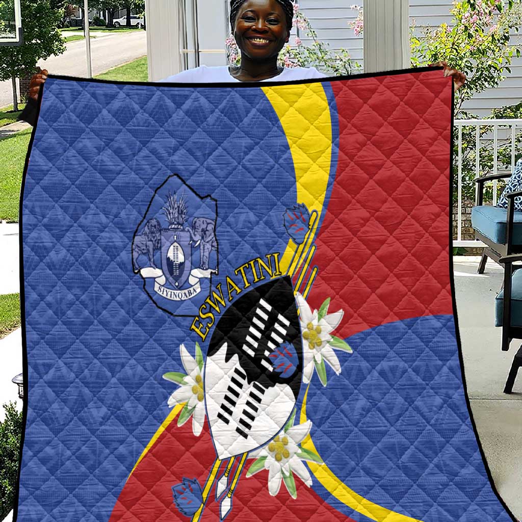 Umbuso weSwatini Quilt Nguni Shield Edelweiss Flower LT15