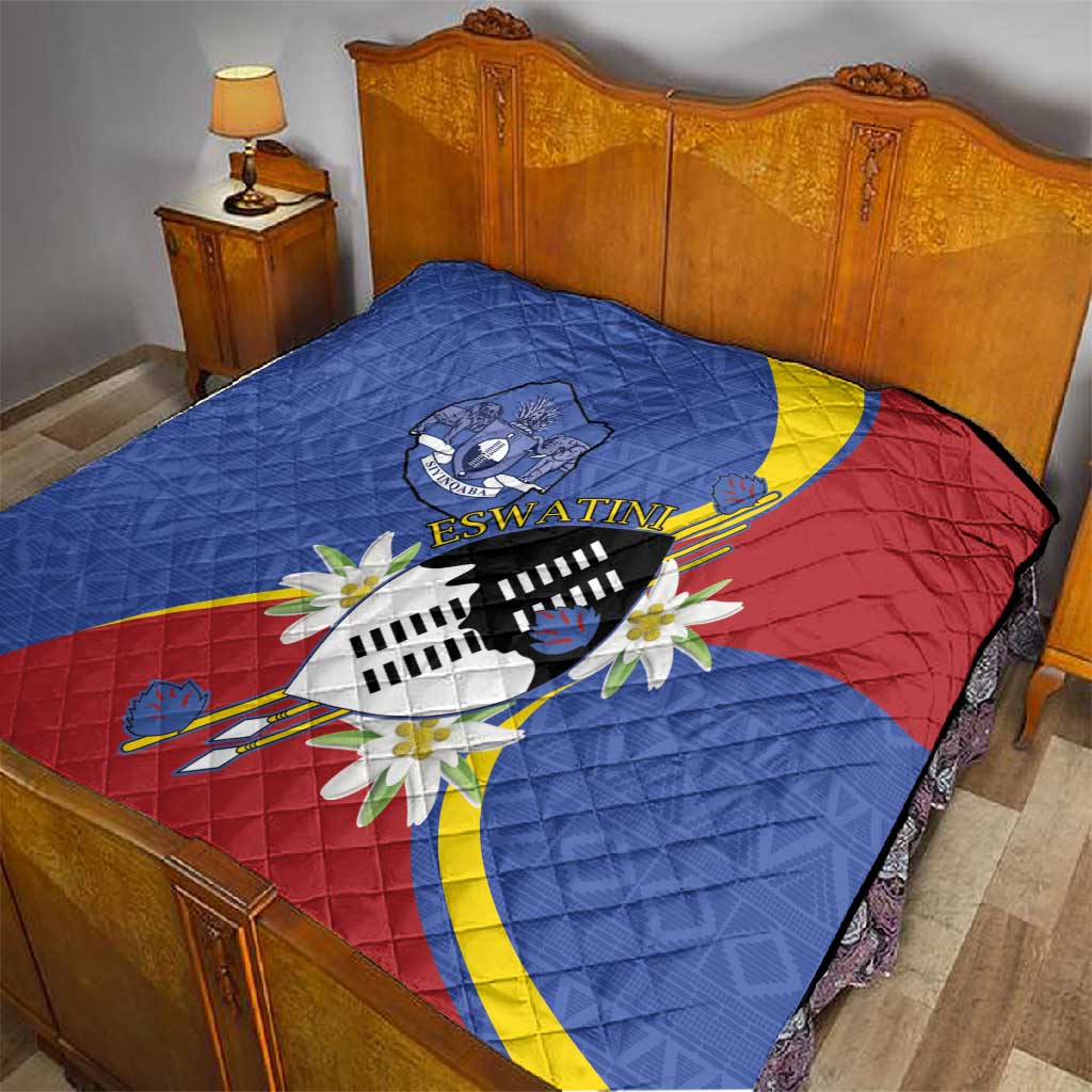 Umbuso weSwatini Quilt Nguni Shield Edelweiss Flower LT15