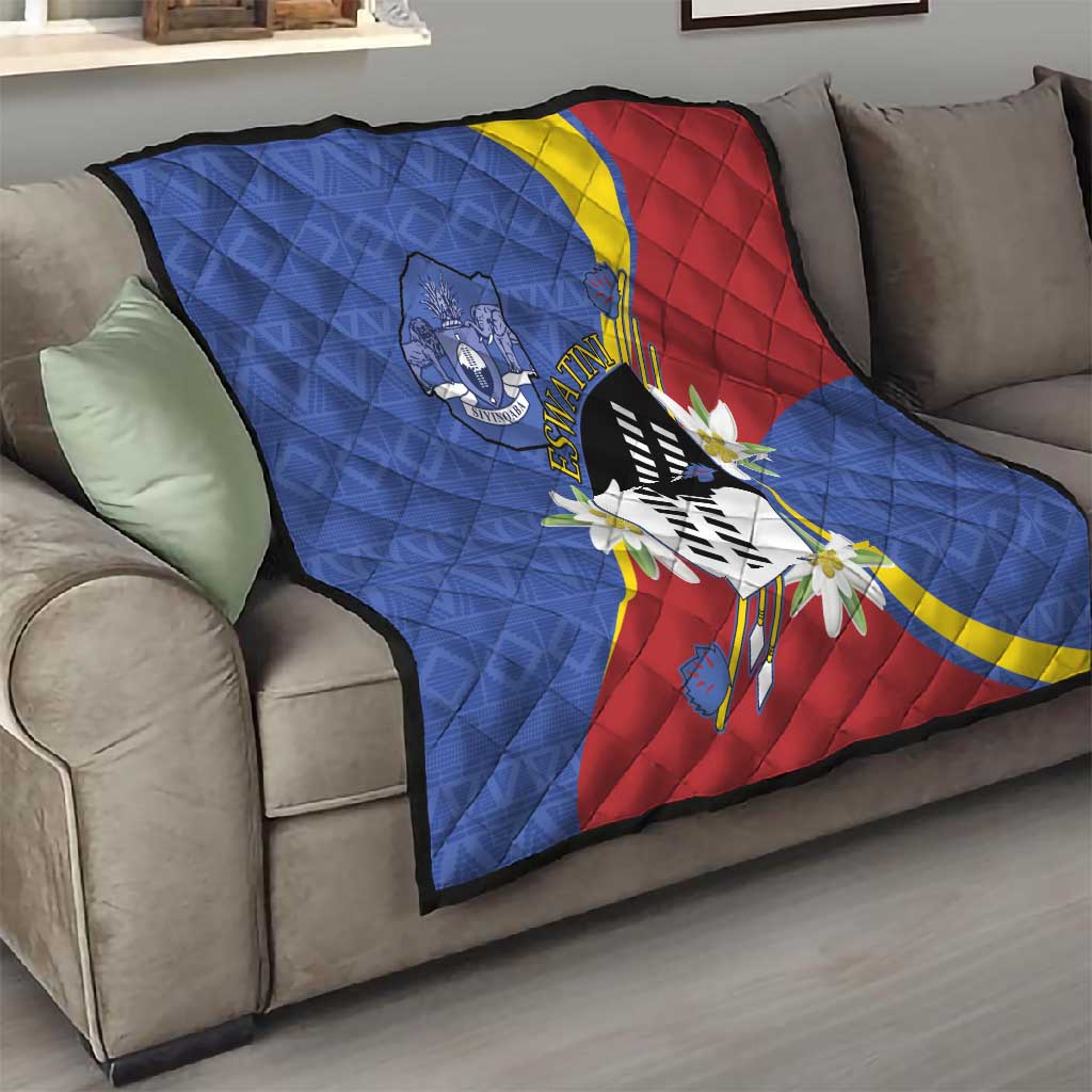 Umbuso weSwatini Quilt Nguni Shield Edelweiss Flower LT15