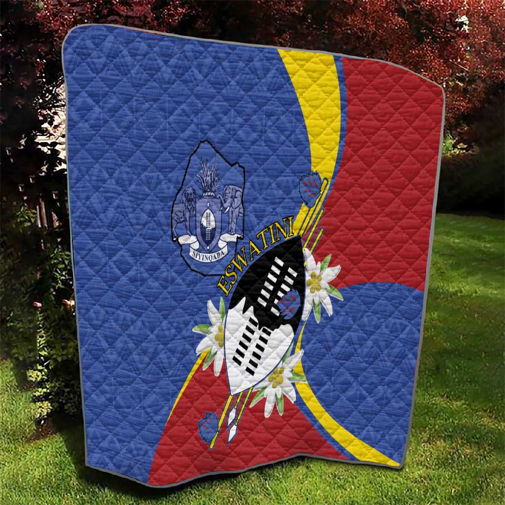 Umbuso weSwatini Quilt Nguni Shield Edelweiss Flower LT15