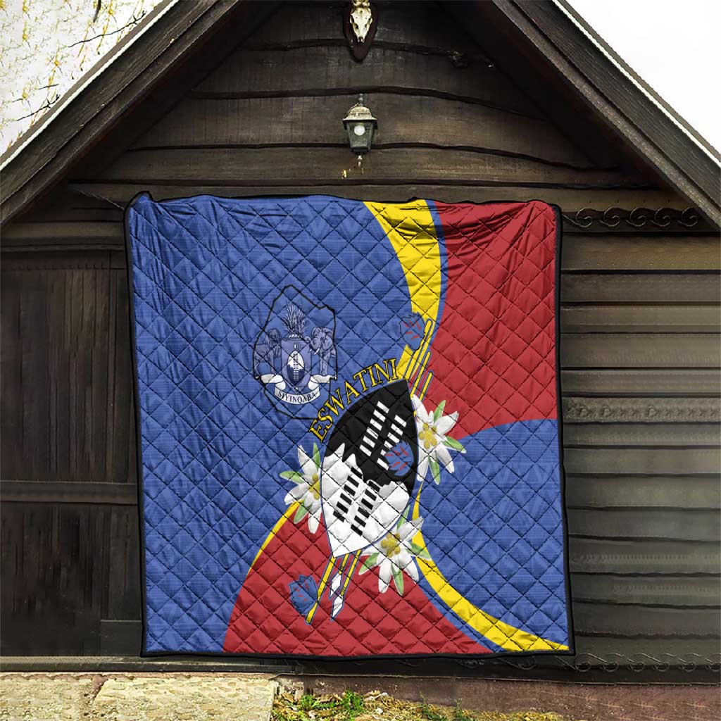 Umbuso weSwatini Quilt Nguni Shield Edelweiss Flower LT15