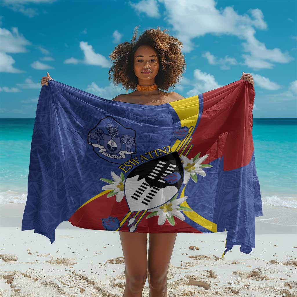 Umbuso weSwatini Sarong Nguni Shield Edelweiss Flower LT15