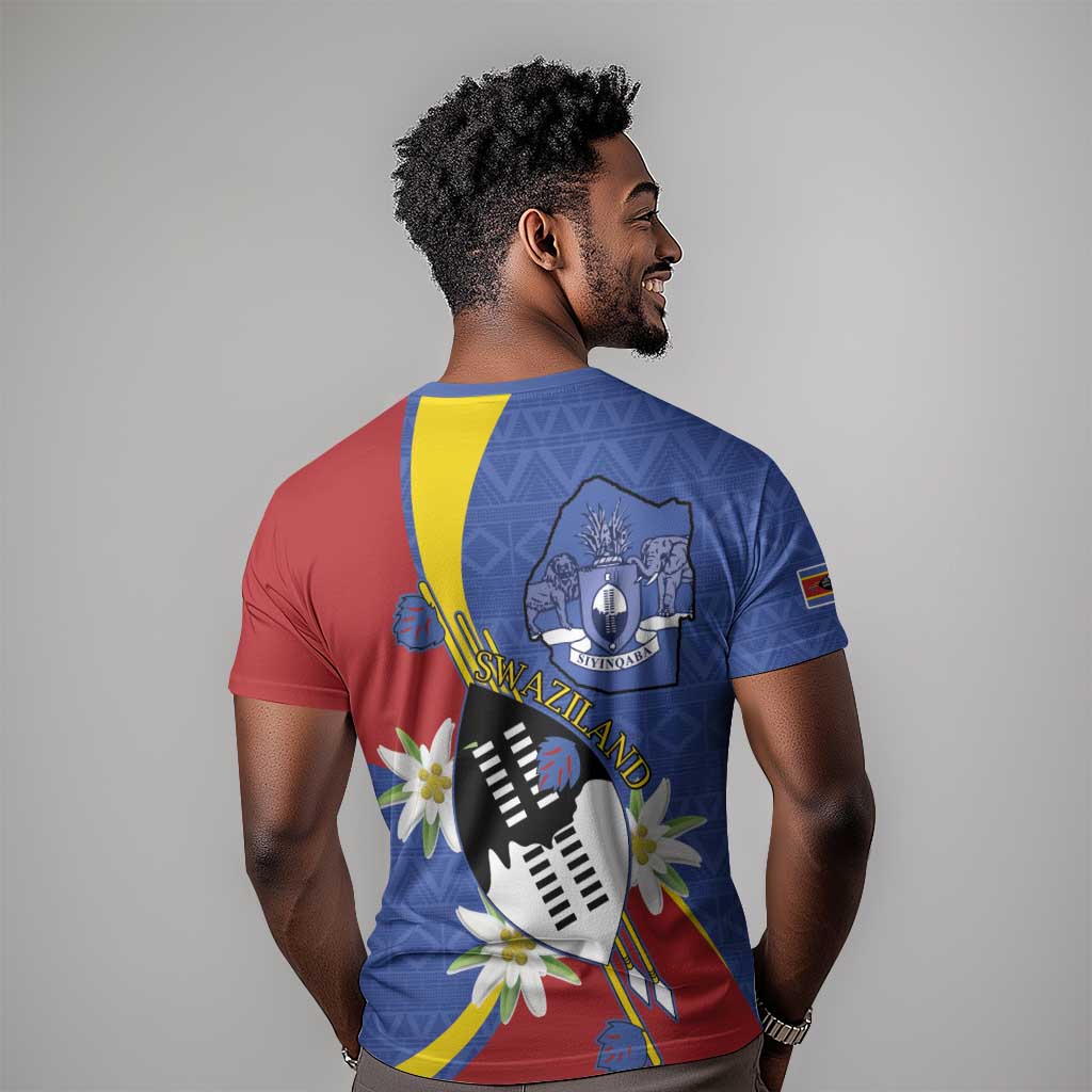 Umbuso weSwatini T shirt Nguni Shield Edelweiss Flower LT15