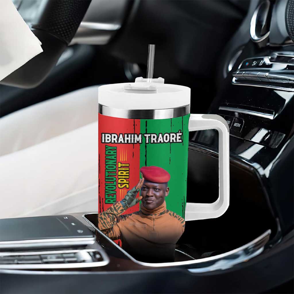 Faso Rises Our Soil Our Rules Tumbler With Handle Ibrahim Traore Revolutionary Spirit LT15