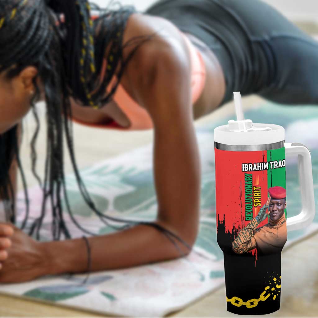 Faso Rises Our Soil Our Rules Tumbler With Handle Ibrahim Traore Revolutionary Spirit LT15