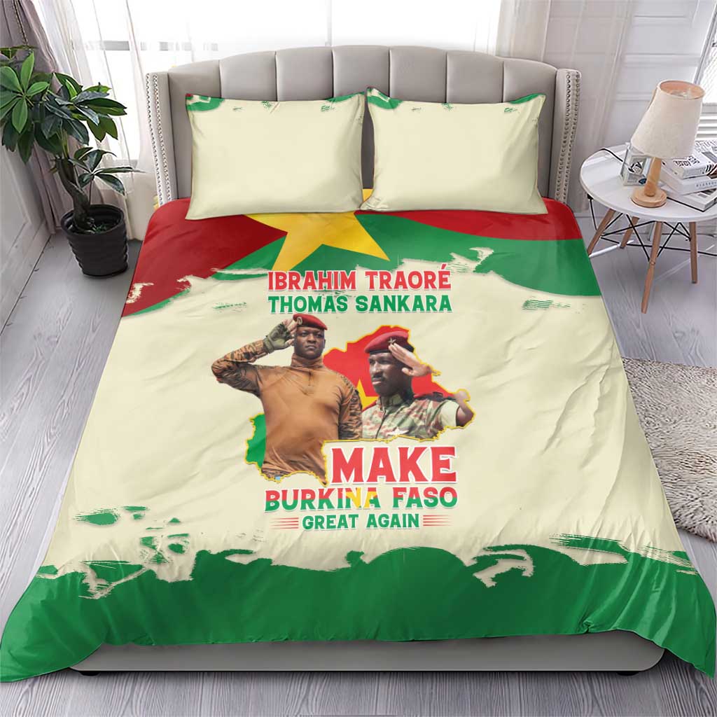 Ibrahim Traore Thomas Sankara Bedding Set Make Burkina Faso Great Again LT15