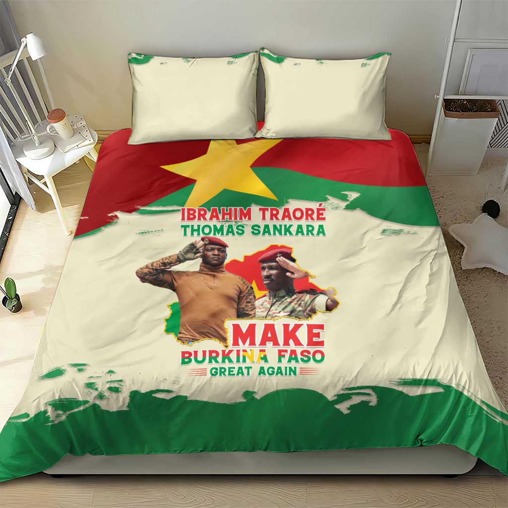 Ibrahim Traore Thomas Sankara Bedding Set Make Burkina Faso Great Again LT15