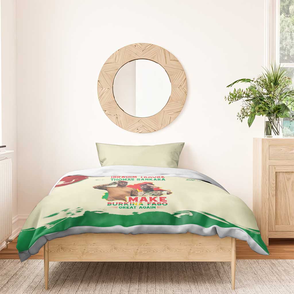 Ibrahim Traore Thomas Sankara Bedding Set Make Burkina Faso Great Again LT15